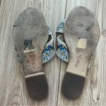 Raye Beige & Colorful Embroidered Floral Slide Sandals Photo 7