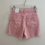 ZARA  | Pink High Rise Denim Shorts Photo 3