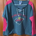 NHL Green Fleece Sweatshirt Size L Photo 1