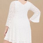 Torrid Ivory Lace Dress Sleeve Trapeze Dress Photo 1