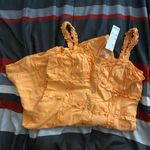 Urban Outfitters Orange Corset Dress Photo 0