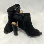 Penny Loves Kenny  black suede and leather heeled sandal bootie size 7.5 Photo 1