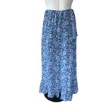 Free People NWOT ROMANCE ME TIERED MAXI Midi SKIRT Blue Medium Photo 4