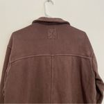 Aerie AMERICAN EAGLE AE Lumberjane Fleece Shirt Solid Dark Brown Oversized Tunic Photo 14