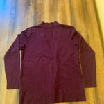 Cable & Gauge  open cardigan women’s small burgundy lightweight soft ribbed sides Photo 4