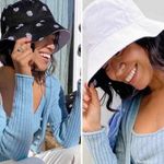 Alice + Olivia  Reversible Bucket Hat New Floral Print Photo 1