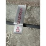 Xhilaration  Women Beige‎ Racerback Tank Top with Lace Panel Size M Photo 3
