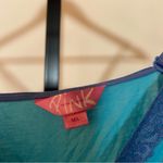 PINK - Victoria's Secret Y2K Victoria's Secret PINK Vintage ‘04 Lace Trim Cami Babydoll Tank Top Blue M/L Photo 2