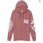 PINK - Victoria's Secret Victoria's Secret PINK Campus Hoodie Tee Soft Beginia Script logo small Photo 1