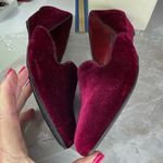 Liz & Co. size 11 burgundy low wedge velvet shoes Red Photo 3