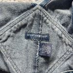 Mountain Lake VINTAGE DENIM CROPPED‎ AMERICAN FLAG CAPRI OVERALLS Photo 5