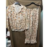 Maaji  Womans 2 Pieces Pajama Set Long Size Small Cannoli Cream Dandelion Photo 0
