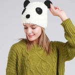 Terranova Panda Knit Winter Y2K Beanie One Size Photo 0