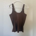NWT Evelyn&Bobbie Structured Scoop Bra Tank Brown Size L Photo 4
