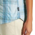 Eddie Bauer Button Up Down Front Shirt Shirt Sleeve Collared XL Blue plaid stripes Photo 5