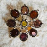 Monet Vtge  Large Rhinestone GoldTone Brooch Photo 0