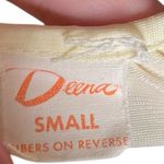 Deena Vintage 60s Yellow Lace Romantic Floral Ruffle Lingerie Midi Sleep Dress Photo 5