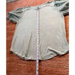 cupio Light Blue Puff Sleeve Top Size L Eyelet Cotton Sleeves Photo 6