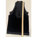 BCBGMAXAZRIA  Top Women Small Blk Velvet Whimsigoth Dark Romantic Vamp Victorian Photo 3