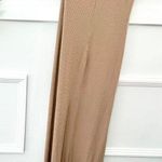 Reformation Bliss Maxi Knit Ribbed Dress Tan Camel Size L Photo 7