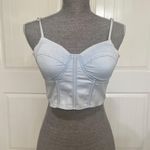 Say What? Denim Bustier Top Photo 0