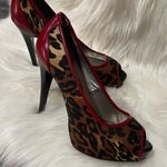 Guess Sexy  red Cheetah heels Photo 1
