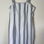 Forever 21 NWT  Navy Blue and White Striped Cute Casual Dress Photo 1