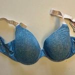 Victoria's Secret Victoria’s Secret Bra Lightly Lined Demi 36D Glitter LOGO Wide Straps Underwir Photo 0