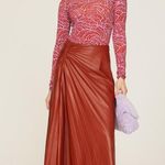 ALC Frank ALC James Printed Stretch-Mesh Turtleneck Top, Size L New w/Tag Retail $295 Photo 15