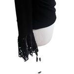 Tadashi Shoji Tadashi Vintage Velvet Bell Sleeve Size XS Laser Cut Sleeve Wrap Front Asymmetry Photo 5