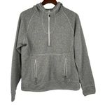 The North Face Fleece 1/4 Zip Pullover Jacket Hoodie Gray Large Running Fleece Photo 0