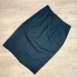 Vintage John Meyer of Norwich beaded beaded skirt suit jacket / blazer 12 wool Green Photo 2