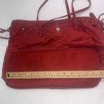 JPK Paris 75 Designer Minimalist Canvas Carry Travel Red Crimson Tote Bag Purse Photo 2