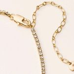 Kate Spade NWT x Target French Fry Gold Tone Tennis Necklace Rhinestones NIB Photo 2
