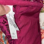 Aeropostale live love dream large maroon magenta purple strapless padded lace bralette Photo 5