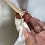 Alice + Olivia Open-Front Collarless Blazer White Size 4 Photo 3