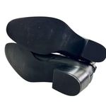 Catherine Malandrino 8.5 Jooji Ankle Bootie Black Faux Leather Pearl strap Photo 7