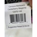 Vera Bradley  Canterberry Magenta Women's Black Pink Floral Back Pack SKU 6090 Photo 6