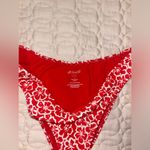 LA Hearts  Red and White Floral Bikini Bottom Photo 1