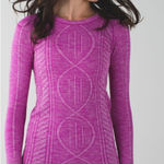 Lululemon  Magenta Crew Neck womens long sleeve top Rest Less Pullover Photo 0