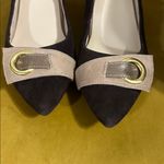 Bettye Muller  Concept Fritzi Suede Block Heel Pumps Brown Size 6 1/2 Photo 2