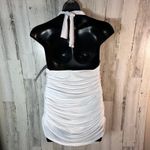 MiracleSuit NWT  White Ruched Halter Swim Dress | Sz 16 | Bridal | Tummy Control Photo 4