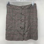 Loft wool blend shorts skirt side zipper academia preppy career ware Photo 0