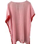 Tuckernuck Pomander Place Katie Caftan PomPom Cover Up Pink Size Small/ Medium Photo 2