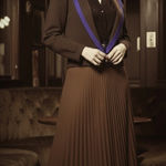 St. John  Vintage 40s Style Brown‎ Knit Jacket W/ Purple Trim Blazer 4 Photo 1