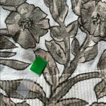 Charlotte V Neck Gem Button Down Neutral Floral Cardigan Photo 6