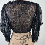 For Love & Lemons lace cropped top Color Black Size L NWT Photo 7