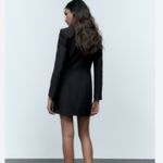ZARA NWOT  JACKET DRESS WITH PEARL BUTTONS BLOGGERS FAV BLACK SMALL Photo 3