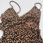 Aerie  Leopard Wrap One Piece Full Coverage Swimsuit Size Small Photo 4