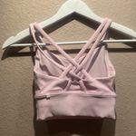 Lululemon  Women’s Energy Longline Bra Ribbed Pink Size 2 Photo 4